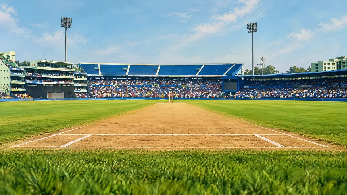 Barabati Cricket Stadium, Cuttack pitch and outfield illustration