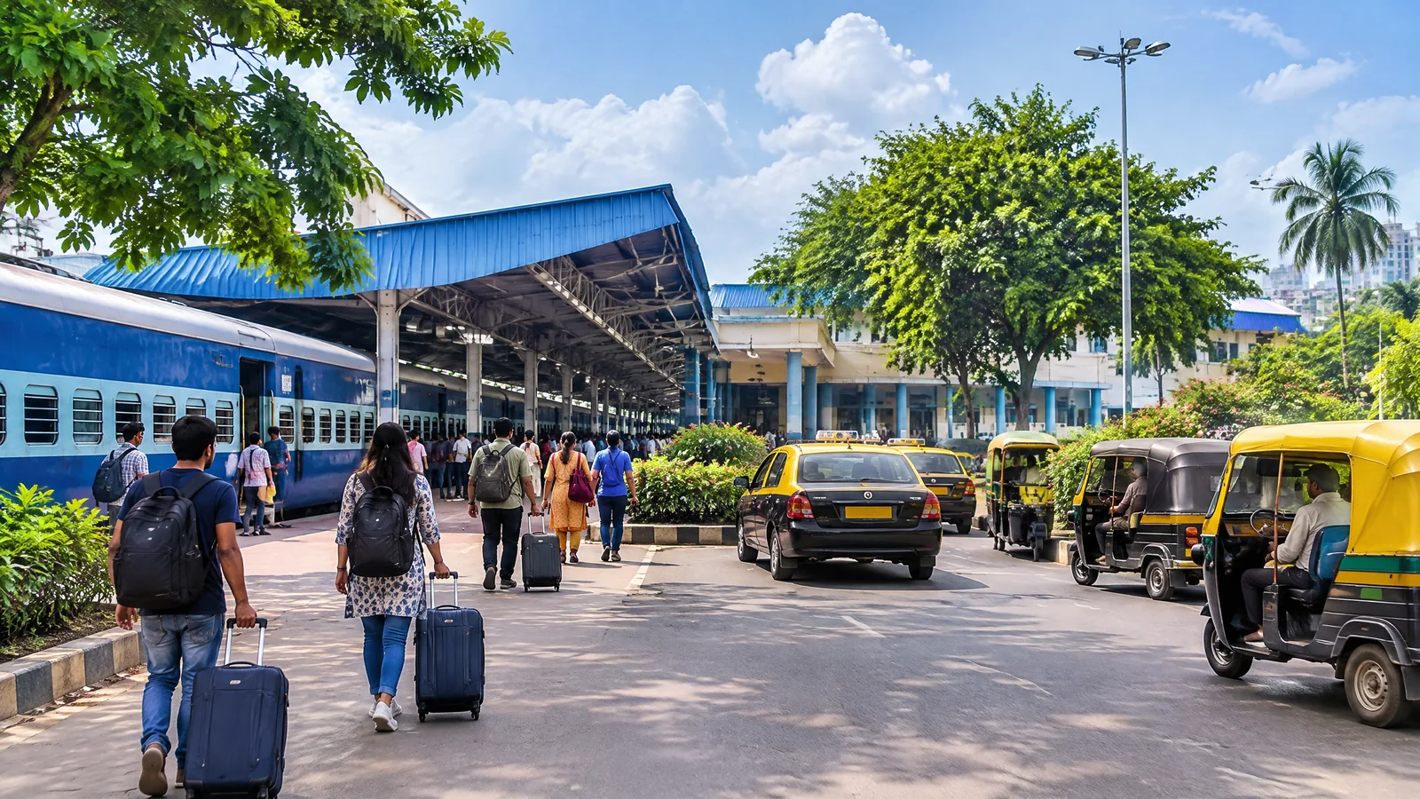 Railway station and local transport for travel to Barsapara Stadium