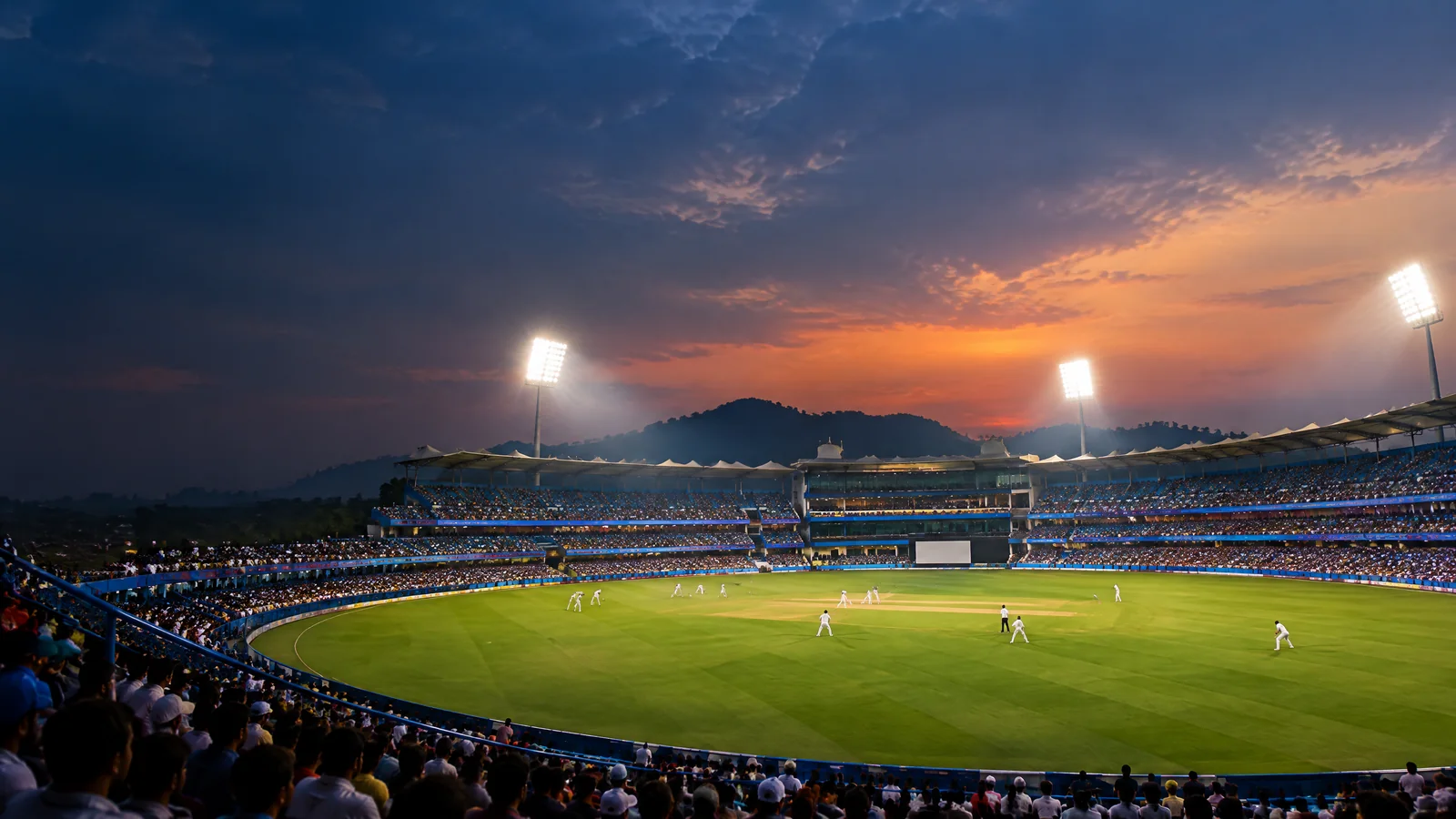 Barsapara Cricket Stadium Guwahati matches under the floodlights