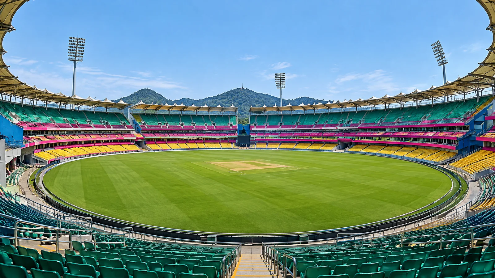 Barsapara Cricket Stadium weather and covered spectator seating