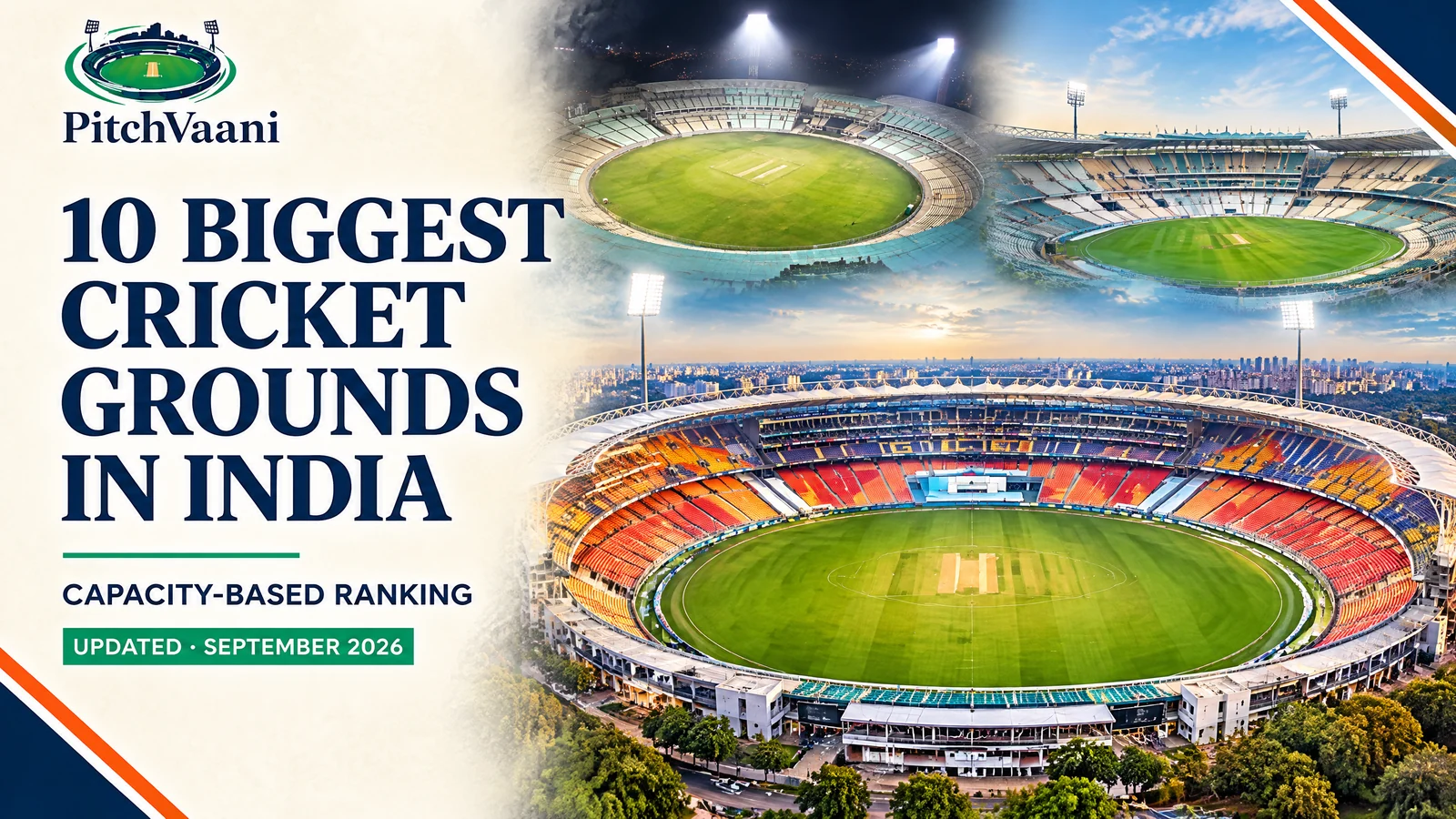 Biggest cricket stadiums in India capacity guide