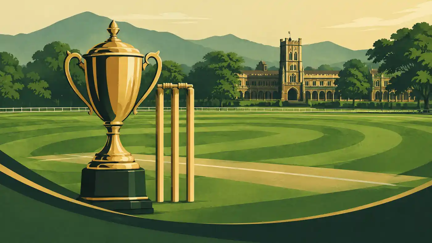 Daly College Ground records, editorial illustration