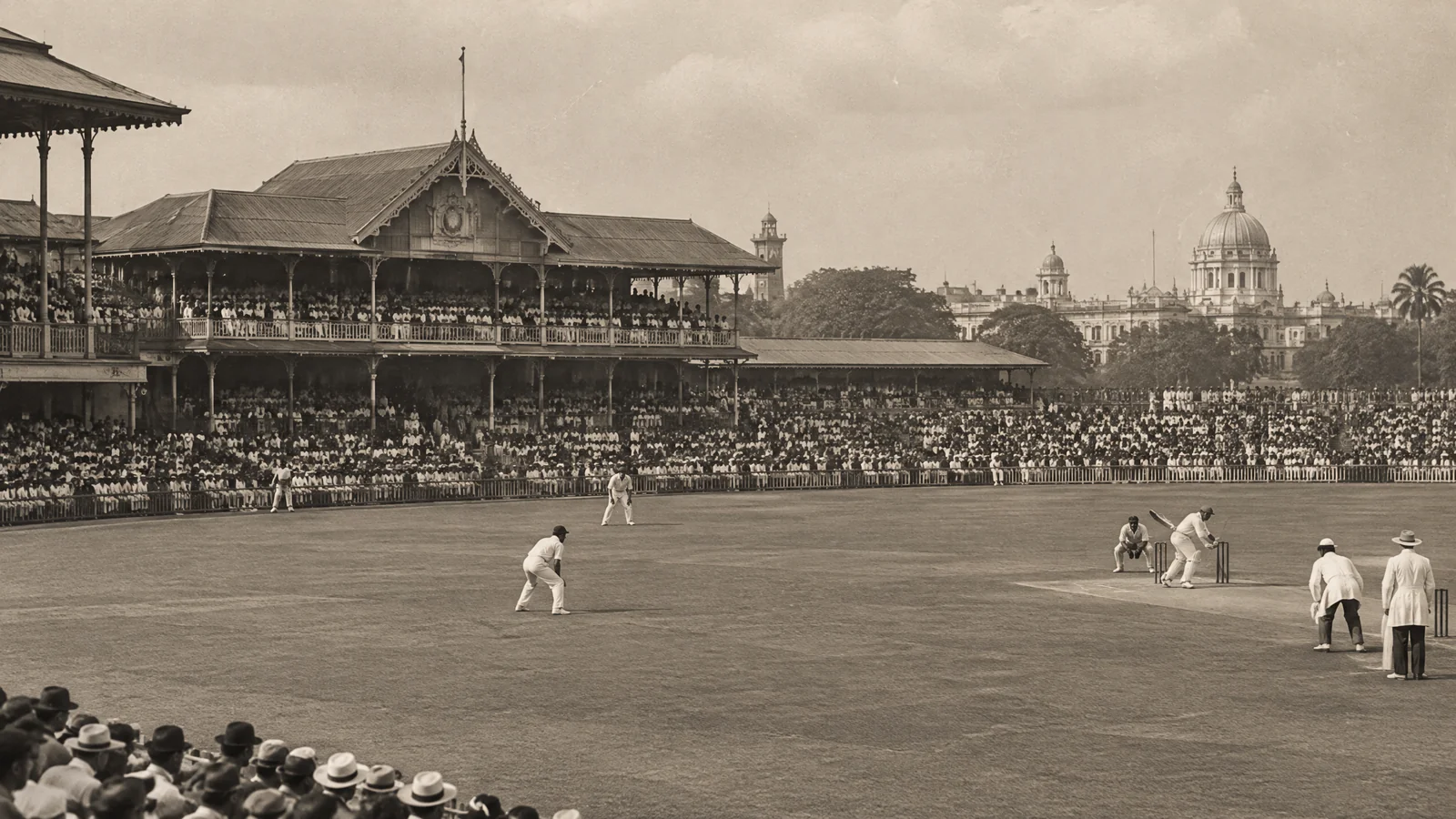 Editorial historical view of Test cricket at Eden Gardens in 1934