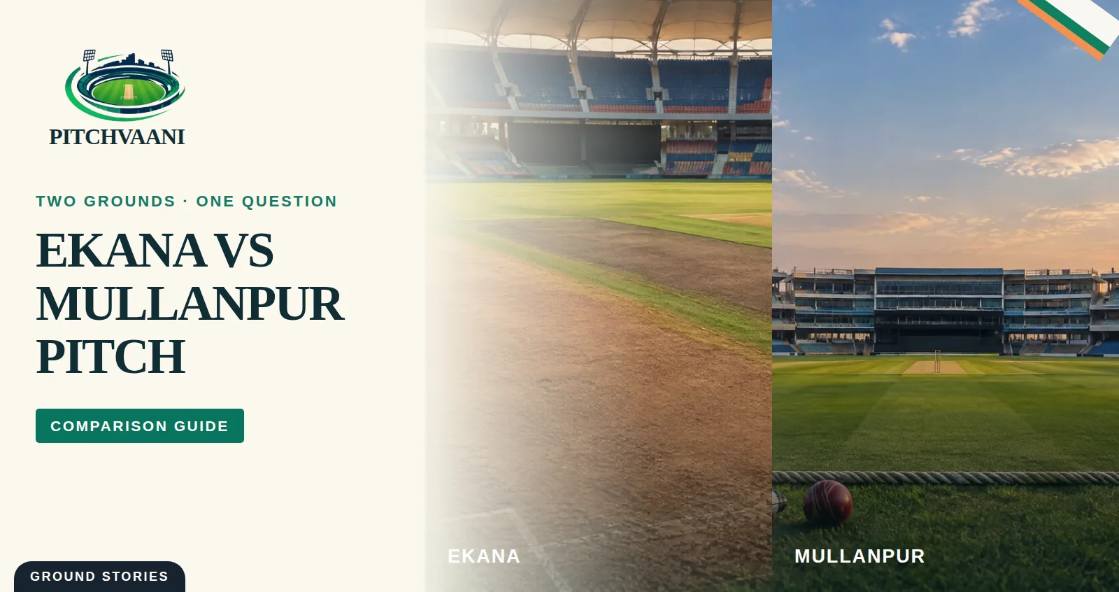 PitchVaani original Ekana and Mullanpur pitch comparison editorial cover