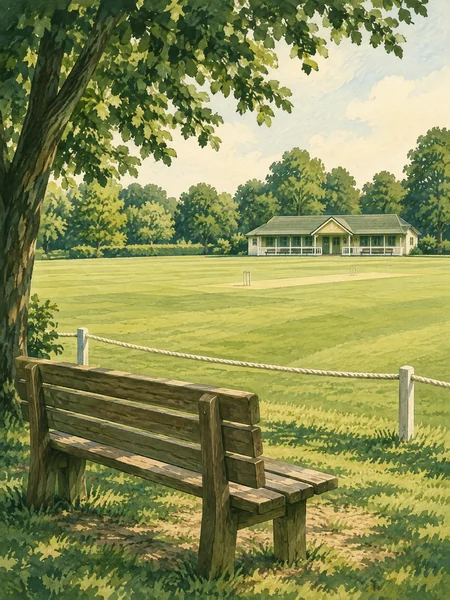 Original editorial illustration of unnumbered viewing space; it does not confirm benches or seating at the actual ground
