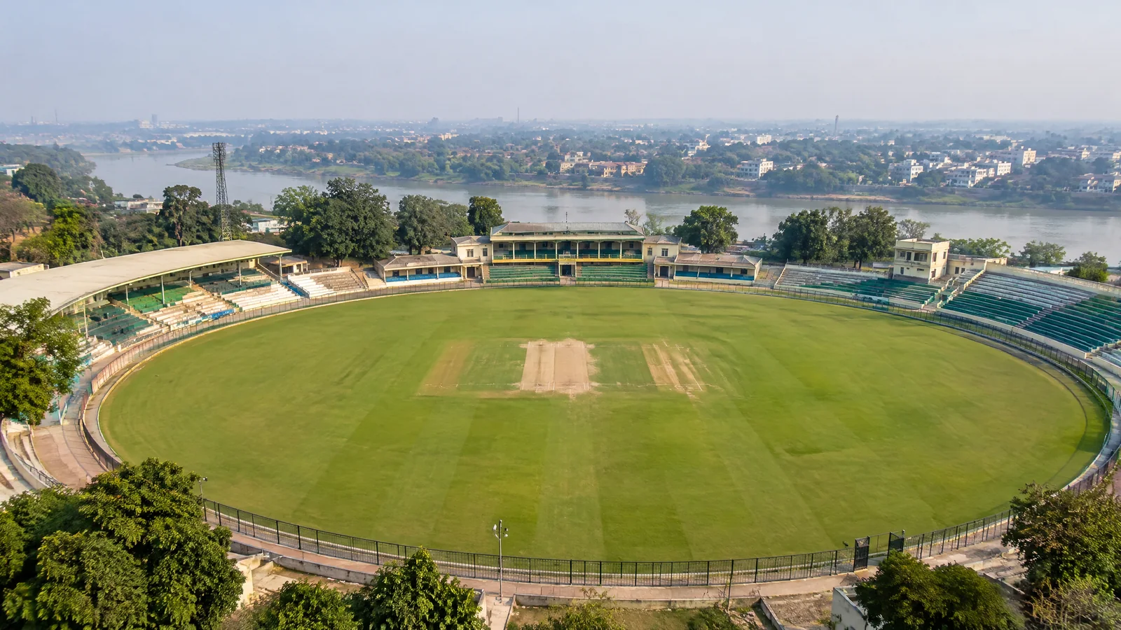 Editorial illustration of Green Park Stadium in Kanpur