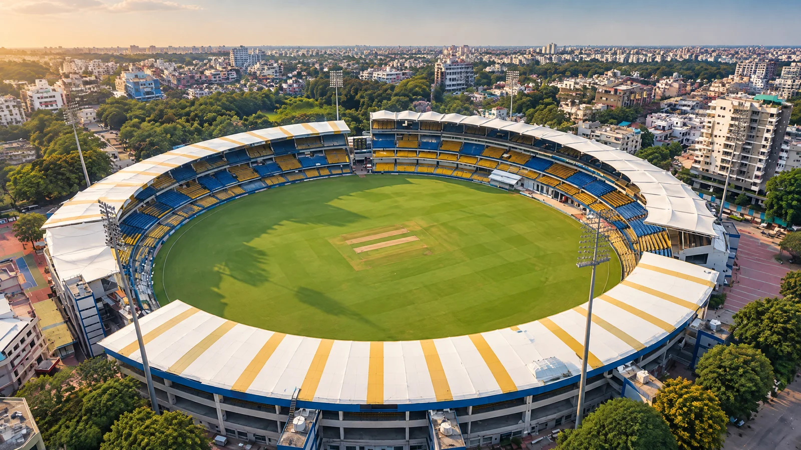 Holkar Stadium history in central Indore
