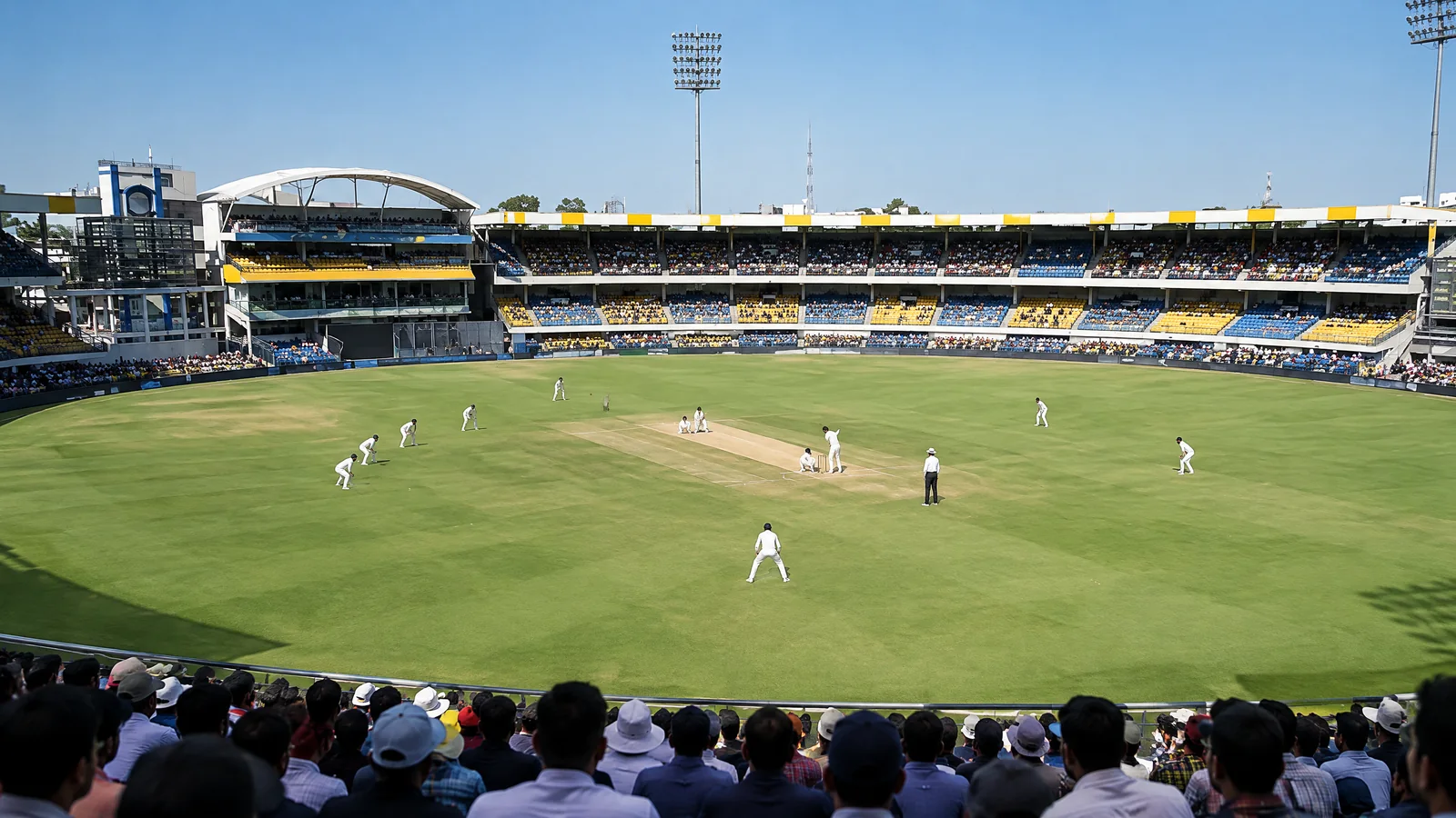 Editorial reconstruction of the first Test at Holkar Stadium in 2016