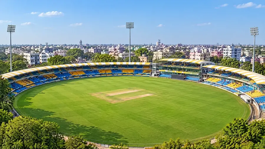 Illustrative Holkar Cricket Stadium visual for Indore venue context