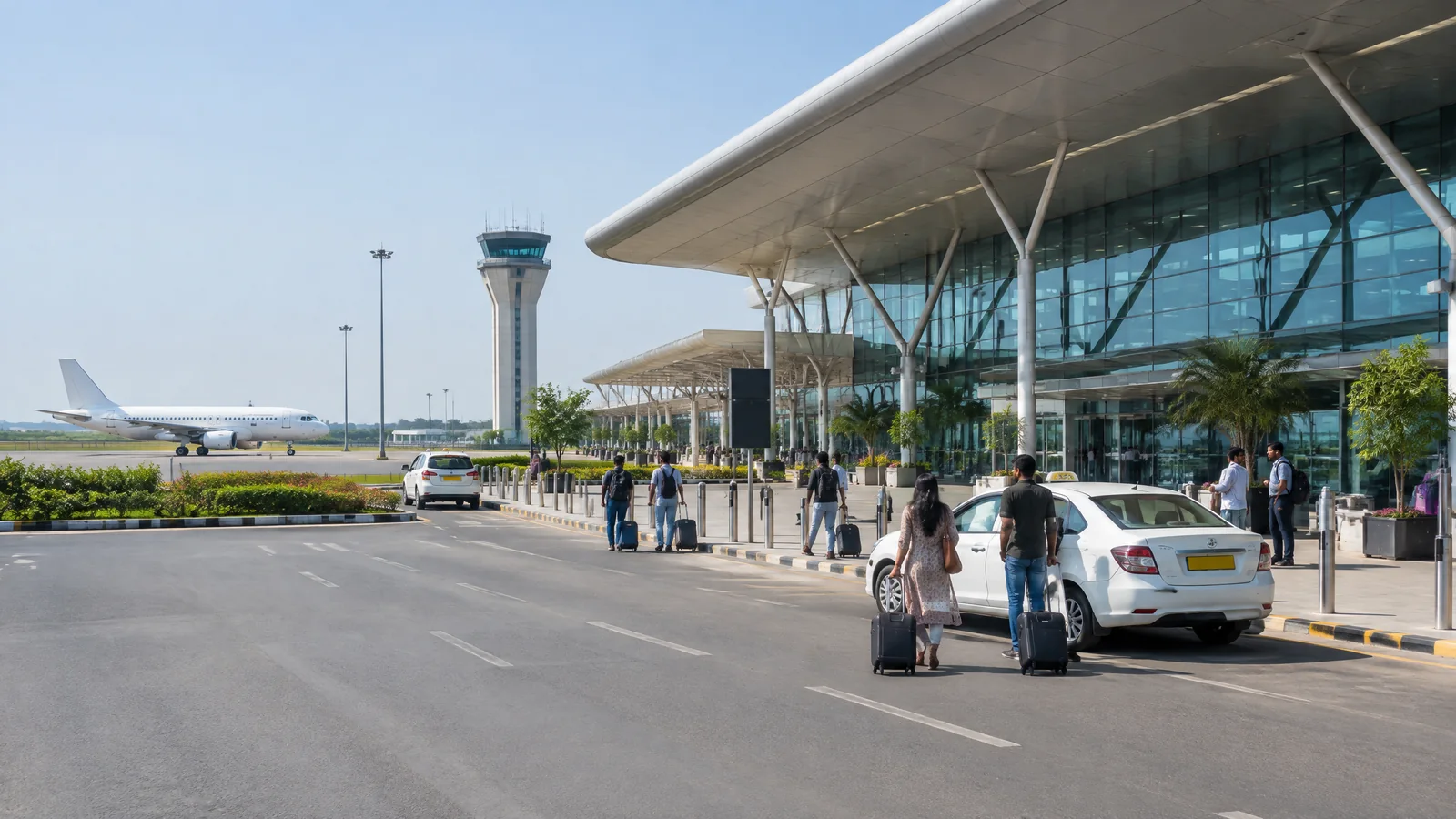 Passenger terminal at Devi Ahilya Bai Holkar Airport in Indore