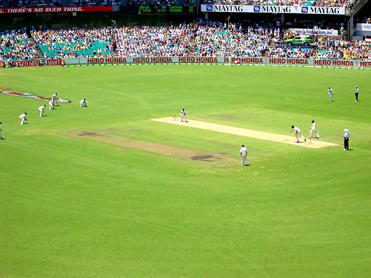 Real cricket match at Sydney Cricket Ground, used as an illustrative match photograph for the India vs West Indies 2nd T20I page