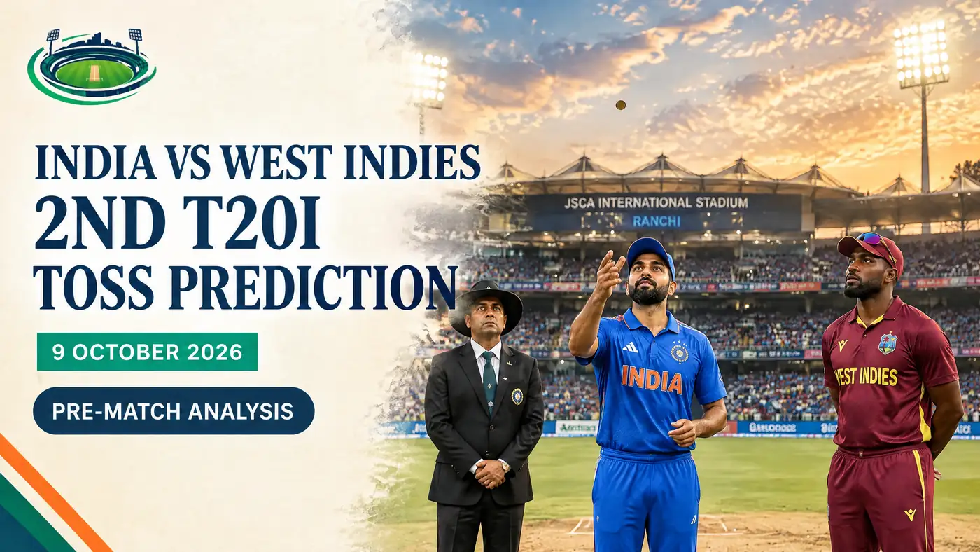 India vs West Indies 2nd T20I Toss Prediction — PitchVaani editorial image