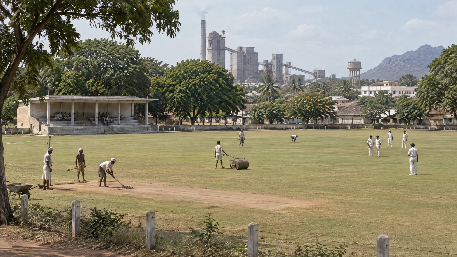 Historical reconstruction of the ground developing at Sankar Nagar in the 1960s