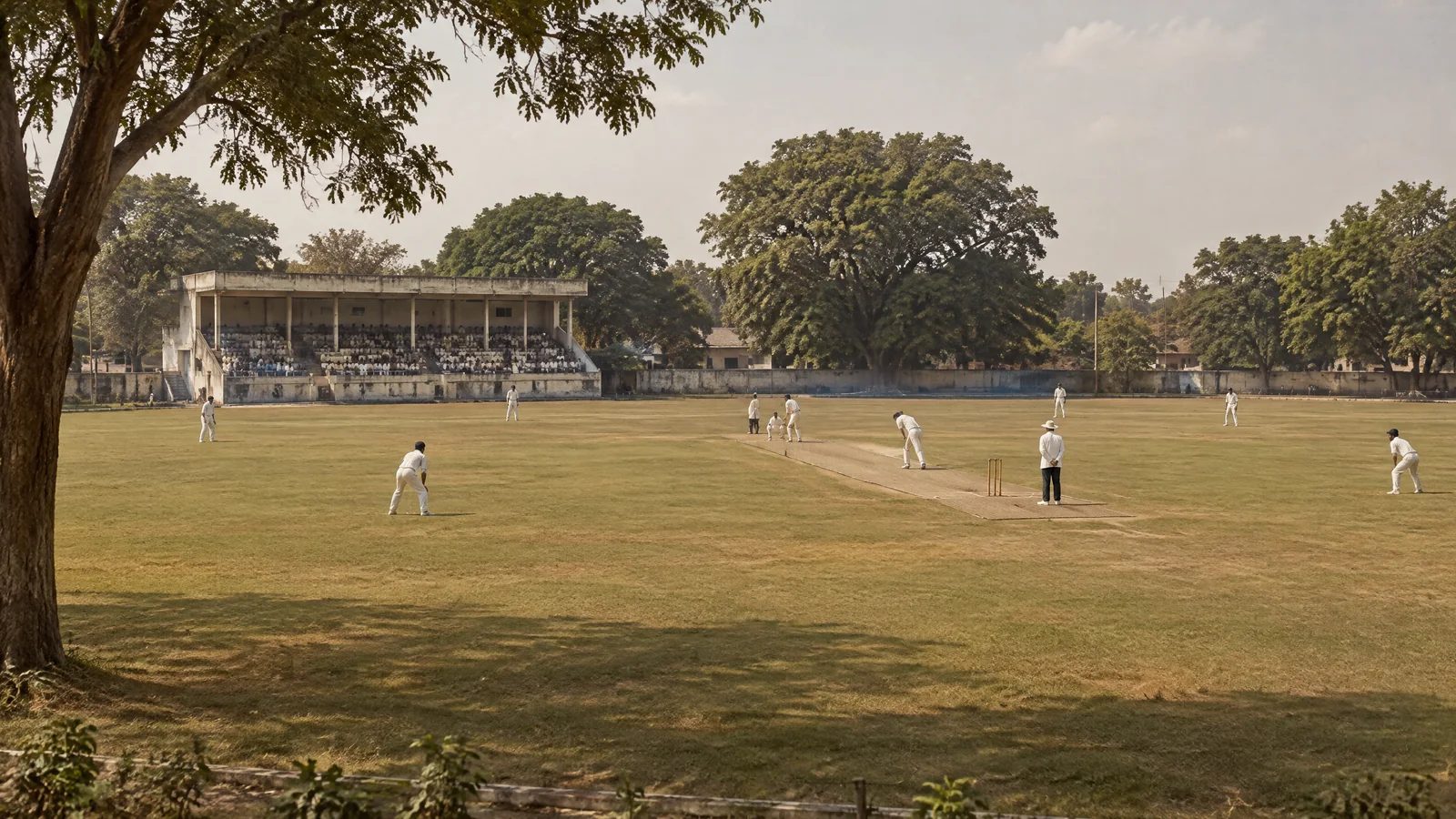 Historical editorial view of Indian Cement Company Ground in Sankar Nagar