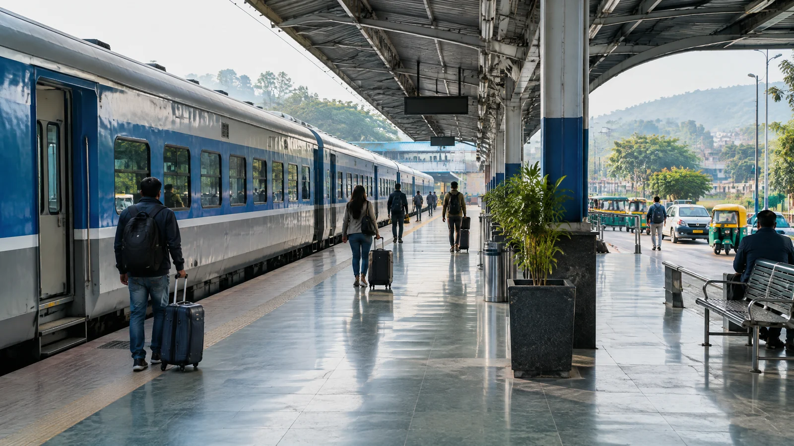 Train and local transport for reaching JSCA Stadium Ranchi