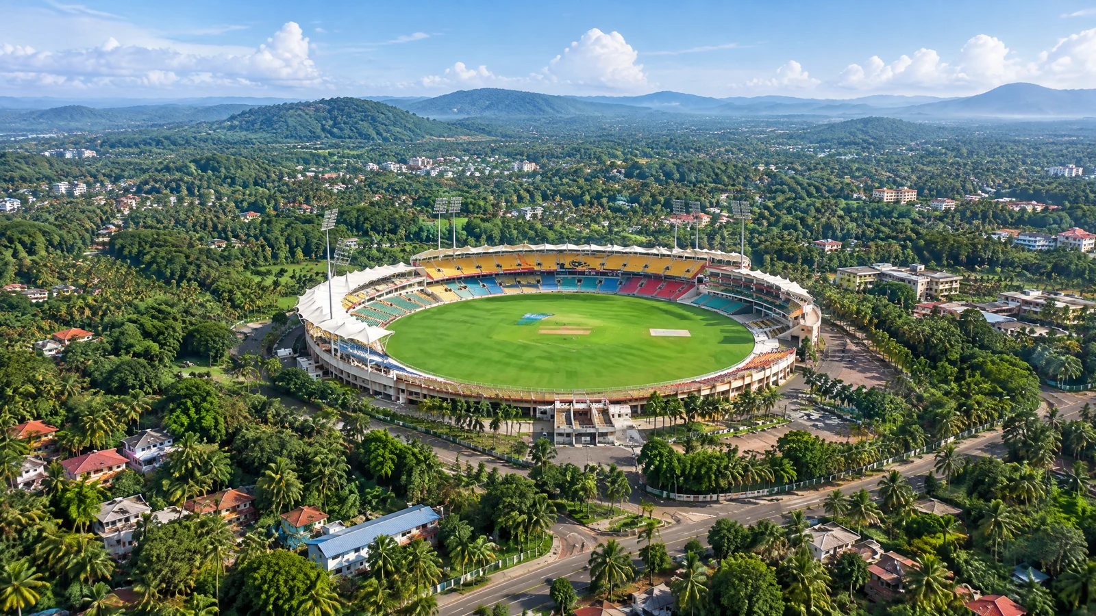 Greenfield International Stadium in Kerala’s Karyavattom landscape