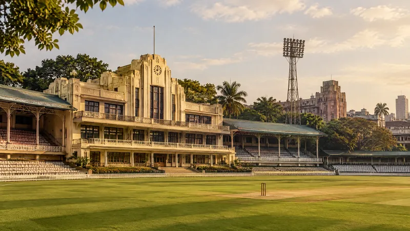 Historic Brabourne Stadium cricket ground in South Mumbai