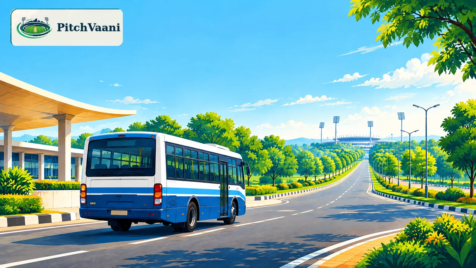 How to Reach Maharaja Yadavindra Singh Stadium by Bus