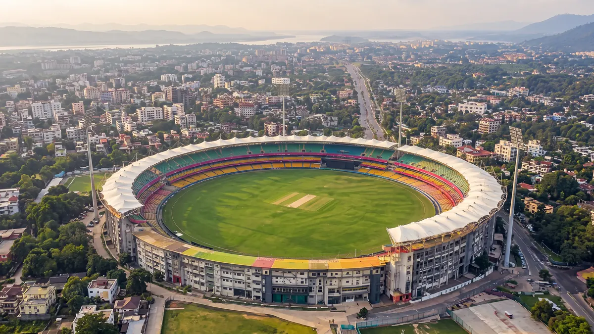 Barsapara Cricket Stadium in Guwahati, Assam