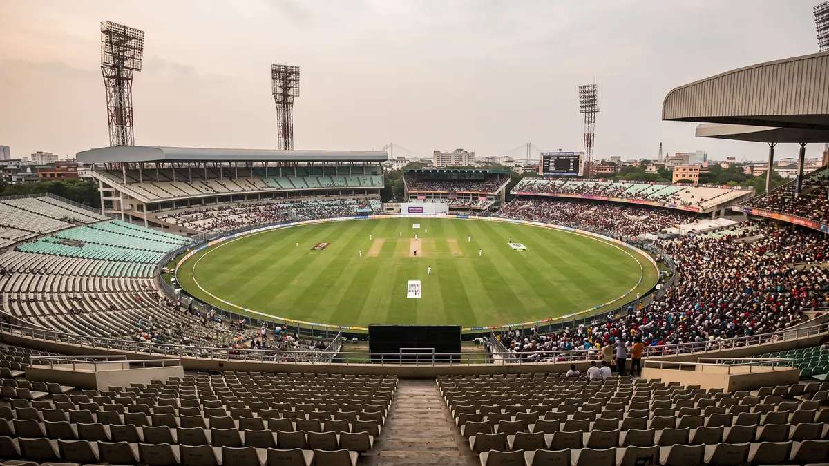 Eden Gardens cricket stadium in Kolkata