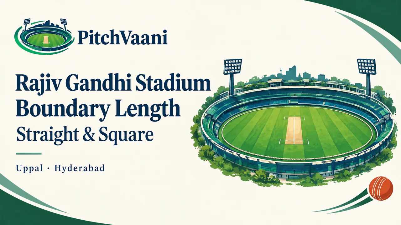 Rajiv Gandhi Stadium boundary-length reference guide