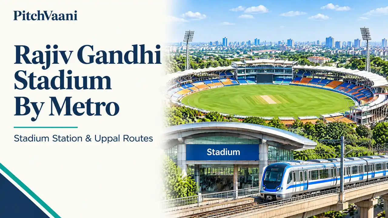 How to Reach Rajiv Gandhi Stadium by Metro