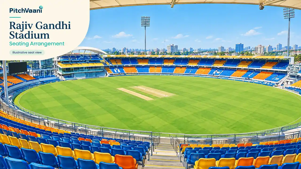 Rajiv Gandhi Stadium seating-arrangement guide