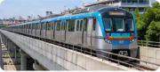 Hyderabad Metro train, supplied reference photograph