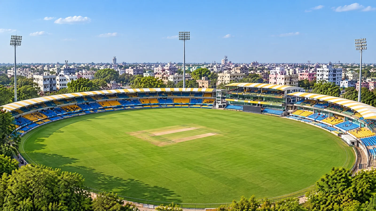 Holkar Stadium, representative cricket-ground image for Madhya Pradesh