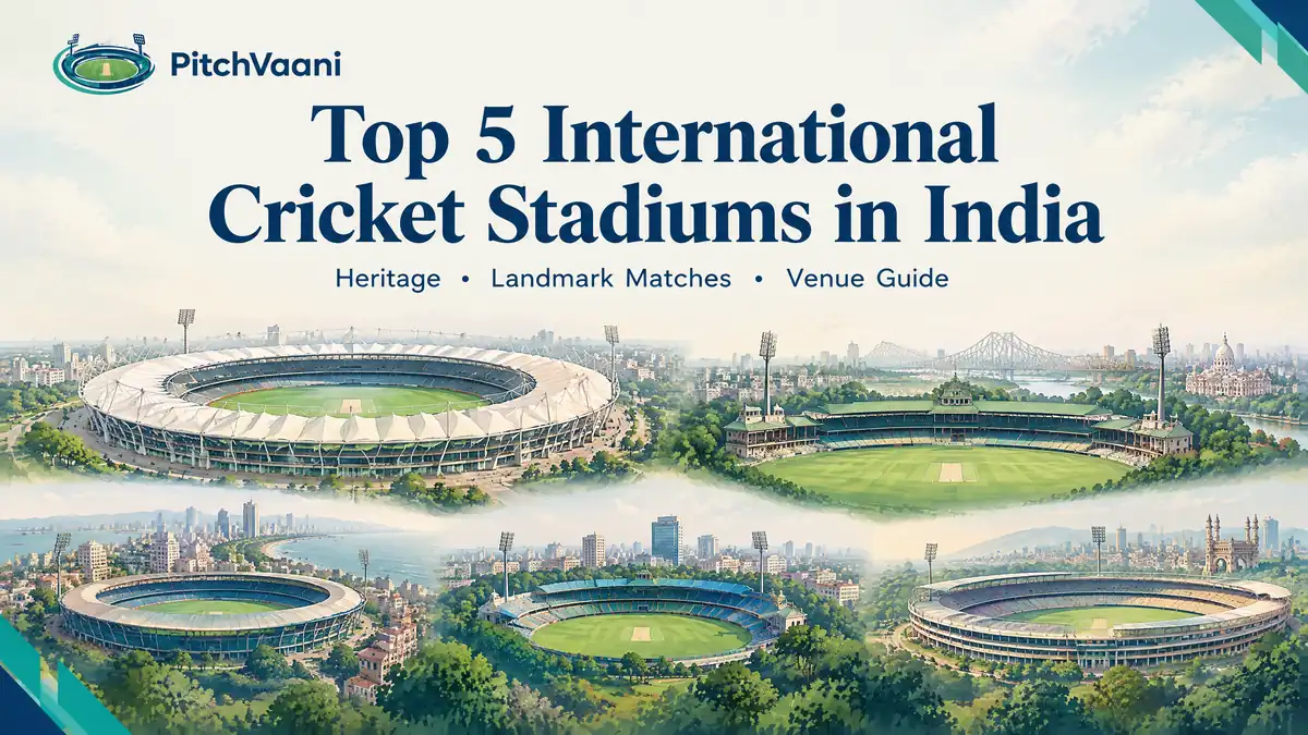 Top 5 International Cricket Stadiums in India