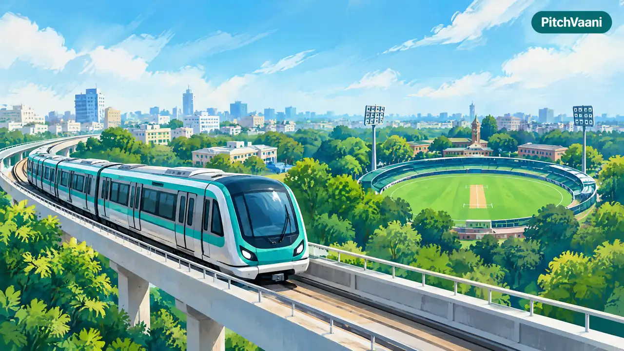 Illustration for How to Reach Daly College Ground by Metro