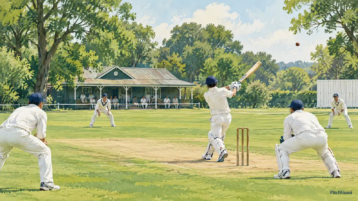Matches at Vizzy Stadium — original editorial illustration