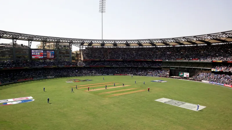 Wankhede Stadium cricket ground in Mumbai, India